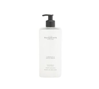 Pecksniff’s Moisturizing Hand Wash – Vitamin B Enriched, Natural & Gentle Cleanser, Luxurious Hand Wash 500ml/16.9 fl oz (Gardenia & White Peach)