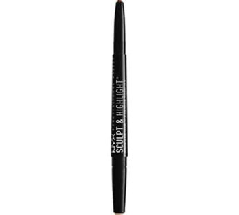 NYX PROFESSIONAL MAKEUP Sculpt and Highlight Brow Contour, Eyebrow Pencil, Auburn Soft Pink