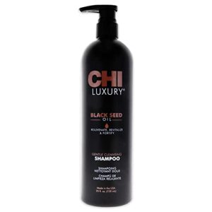 CHI Luxury Black Seed Oil Gentle Cleansing Shampoo, Adds Hair Volume & Body, Strengthens & Removes Impurities, Sulfate, Paraben, & Cruelty-Free, 25 Oz - Image 1