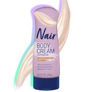 Nair Hair Remover Lotion Cocoa Butter & Vitamin-E 9 Ounce (266ml) (2 Pack) - Image 1