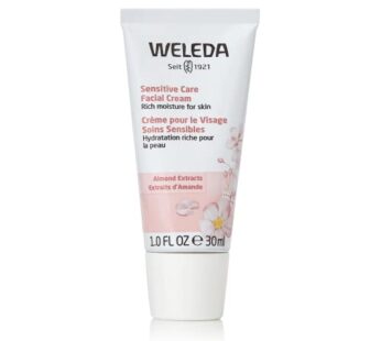 Weleda Sensitive Care Face Cream, 1 Fluid Ounce, Fragrance Free, Plant Rich Moisturizer with Sweet Almond Oil