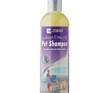 Kenic Kalaya Ultra Moisturizing & Restorative Emu Oil Pet Shampoo- Soap & Paraben Free- Made in USA- for Dogs and Cats