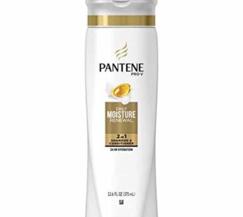 Pantene Pro-V 2 in 1 Shampoo & Conditioner, Daily Moisture Renewal, 12.6 Ounce
