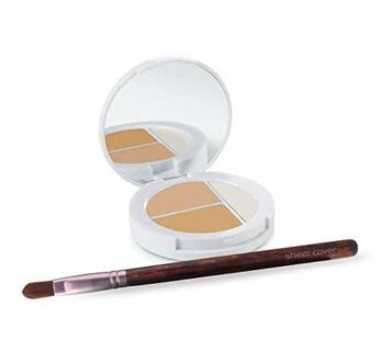 Sheer Cover Studio ? Conceal and Brighten Highlight Trio ? Two-Toned Concealers ? Shimmering Highlighter ? Light/Medium Shade ? With FREE Concealer Br