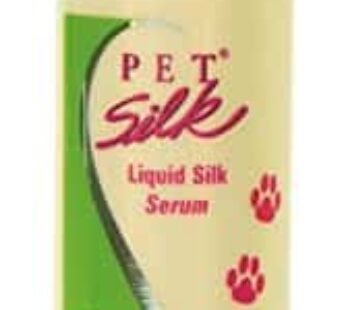 Pet Silk Liquid Silk Serum 4oz, Leave-in Finishing Spray Conditioner & Detangler, Inused with Silk, Vitmain E & Panthenol Designed for a Shiny, Health