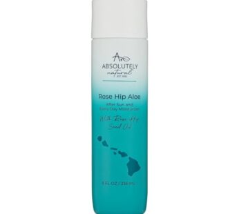 Absolutely Natural After Sun Lotion & Moisturizer with Aloe Vera, Rose Hip Oils, & Vitamin E | Helps Prevent Anti-Aging & Sunburn Relief – 8 Fl Oz