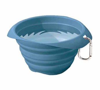 Kurgo Collaps-A-Bowl for Dogs, Collapsible Travel Dog Bowl, Pet Food & Hiking Water Bowl, Food Grade Bowl for Dogs, Travel Accessories for Pets, inclu