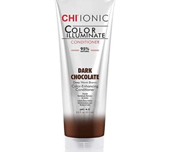 CHI Color Illuminate Conditioner, Helps Maintain Fresh Color In Natural & Color-Treated Hair, Sulfate, Paraben, & Cruelty-Free, Dark Chocolate, 8.5 Oz