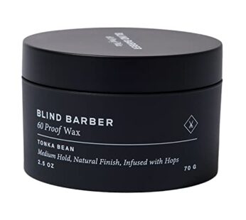 Blind Barber 60 Proof Hair Wax for Men – Water-Based Wax for Hair Styling and Daily Care – Medium Hold, Workable Hair Styling Wax with Volumizing Hops