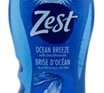 Zest Body Wash Ocean Breeze Invigorating 18 Ounce (532ml) (Pack of 2)