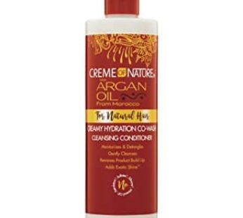 Creme of Nature, Argan Oil Hair Conditioner, Creamy Hydration Co-Wash Cleansing Conditioner, 12 Fl Oz