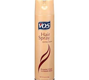 VO5 Hairspray Extra Body Crystal Clear 8.5 oz ( Packs of 5)
