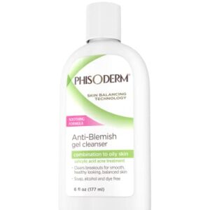 pHisoderm Anti-blemish Gel Cleanser, for Oily, Combo and Acne-prone Skin, 6 Fluid Ounce Bottle (Pack of 4) - Image 12