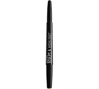 NYX PROFESSIONAL MAKEUP Sculpt and Highlight Brow Contour, Eyebrow Pencil, Blonde Ivory