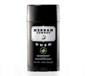 Product Description Herban Cowboy Men?s Deodorant, Dusk, 2.8 Ounce – Cruelty-Free, Vegan and Plant-Powered Deodorant – Gentle and Non-Greasy Formula