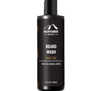 Mountaineer Brand Beard Wash For Men | 100% Natural Beard Shampoo | Thick Cleaning Softening Lather for Hair and Skin | Hydrate and Detangle | Groomin