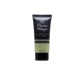 W7 Prime Magic Anti-Redness Face Primer – Green Color Correcting Face Priming Formula – Vegan Makeup
