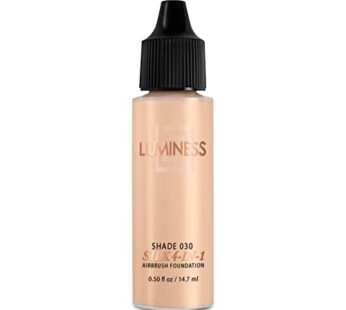 Luminess Air Silk 4-In-1 Airbrush Foundation- Foundation, Shade 030 (.5 Fl Oz) – Sheer to Medium Coverage – Anti-Aging Formula Hydrates and Moisturize