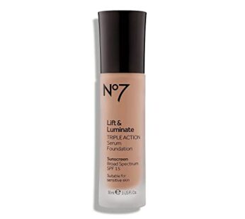 No7 Lift & Luminate TRIPLE ACTION Serum Foundation – Warm Beige