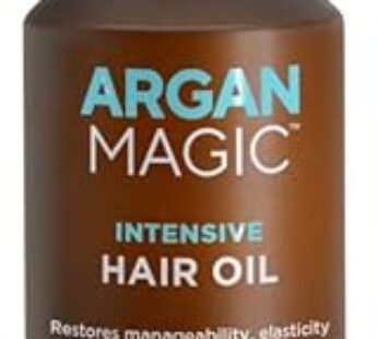 Argan Magic Intensive Hair Oil – Restores Manageability and Elasticity | Adds Shine and Gloss | Controls Frizz | Made in USA, Paraben Free, Cruelty Fr