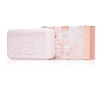 Thymes – Goldleaf Gardenia Luxurious Bath Soap – Naturally Conditioning Light Floral Scented Bar Soap – 6 ounce