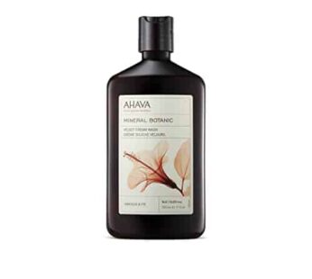 AHAVA Mineral Botanic Velvet Cream Body Wash, Hibiscus & Fig – Washes Away Dirt and Impurities, Relaxes, Enriched with Exfoliating Hibiscus with Malic