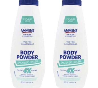 Ammens Powder Shower Fresh 11 oz (Pack of 2)