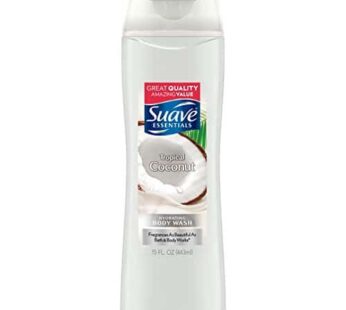 Suave Essentials Body Wash, Creamy Tropical Coconut, 15 Fl Oz (Pack of 1)