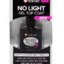 Nail-Aid No-light Gel Top Coat, Clear, 0.55 Fluid Ounce