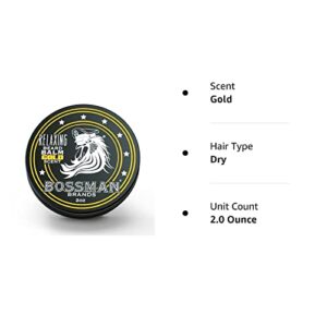 Bossman Relaxing Beard Balm - Beard Tamer, Relaxer, Thickener and Softener Cream - Beard Care Product - Made in USA (Gold Scent) - Image 8