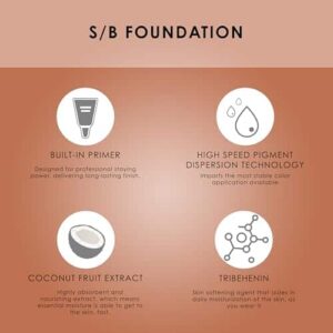 TEMPTU S/B Silicone-Based Airbrush Foundation: Professional Long-Wear Liquid Makeup, Sheer To Full Coverage For A Hydrated, Healthy-Looking Glow & Lum - Image 4