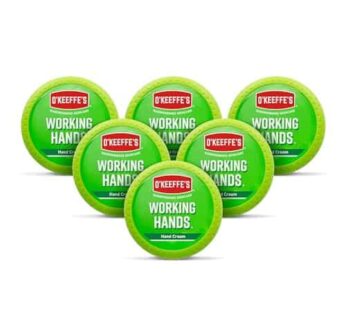 O’Keeffe’s K0350002-6 Working Hands Hand Cream in Jar (6 Pack), 3.2 oz
