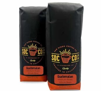 San Diego Coffee Guatemalan, Medium Roast, Whole Bean Coffee, 16-Ounce Bags (Pack of 2) Caf? en grano tostado