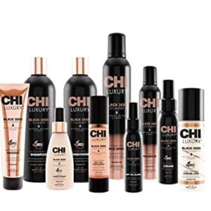 CHI Luxury Black Seed Oil Gentle Cleansing Shampoo, Adds Hair Volume & Body, Strengthens & Removes Impurities, Sulfate, Paraben, & Cruelty-Free, 25 Oz - Image 3