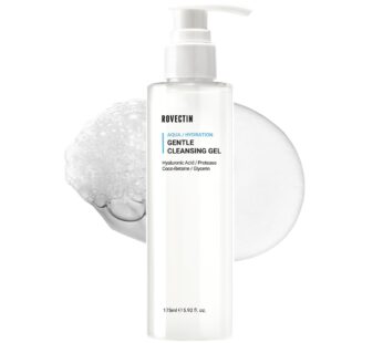 ROVECTIN Aqua Cleansing Gel (Conditioning Cleanser) Hydrating pH Balanced Facial Wash for Sensitive, Dry Skin | No Stripping, Fragrance-Free | Vegan,