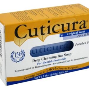 Cuticura Deep Cleansing Face and Body Soap ORIGINAL scent? Deep Cleansing Bar Soap for Blemish-Prone Skin 5.25 oz (Pack of 6) - Image 1