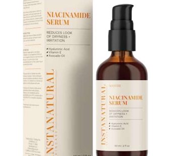 InstaNatural Niacinamide Face Serum, Hydrates, Soothes, Reduces Irritation, Redness, Lines, Wrinkles, and Other Signs of Aging, with Hyaluronic Acid a