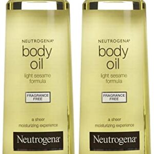 Neutrogena Body Oil, Fragrance Free, 8.5 Fl Oz (Pack of 2) - Image 1