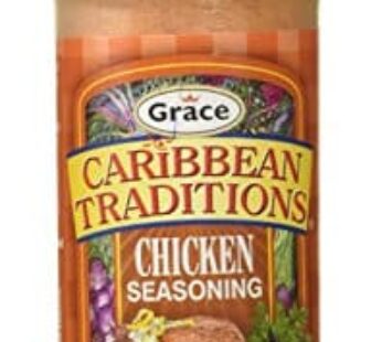 Grace Caribbean Traditions Chicken Seasoning 4.67oz – Jamaican Chicken Seasoning for Grilling – Caribbean Poultry Seasonings and Spices for Cooking