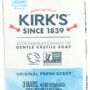 Kirk's Natural Castile Soap Original - 4 oz Each, 3 ct