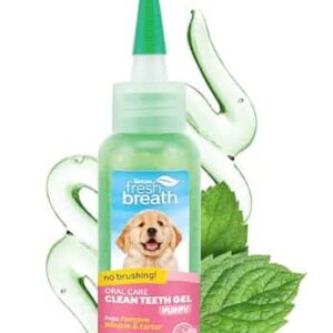 TropiClean Clean Teeth Gel for Puppies | No Brush Puppy Dental Gel | Puppy Toothpaste | Puppy Tooth Gel for Small Dogs | Made in the USA | 2.2 oz. - Image 1