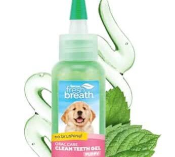 TropiClean Clean Teeth Gel for Puppies | No Brush Puppy Dental Gel | Puppy Toothpaste | Puppy Tooth Gel for Small Dogs | Made in the USA | 2.2 oz.