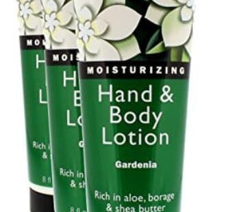 ShiKai Gardenia Hand & Body Lotion (8oz, Pack of 3) | Daily Moisturizing Skincare for Dry and Cracked Hands | With Aloe Vera & Vitamin E
