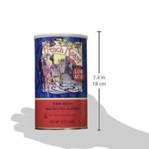 Trader Joe's Low Acid French Roast Coffee - 13 Oz. (Dark Roast, Whole Bean) - Image 3