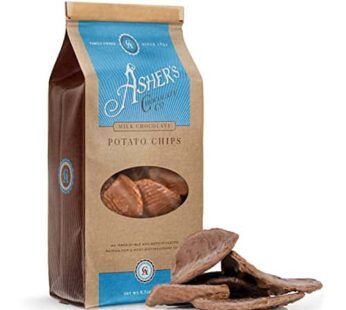 Asher’s Chocolate Company, Delicious Chocolate Covered Potato Chips, Made from the Finest Kosher Chocolate, Family Owned Since 1892 (8.5oz, Milk Choco