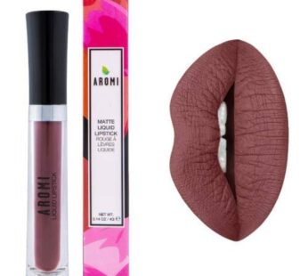 Aromi Chocolate Brown Liquid Lipstick | Dark Brown Nude Lip Color, Vegan and Cruelty-free, Long-lasting, Waterproof, Handmade (Magnetic Mahogany)