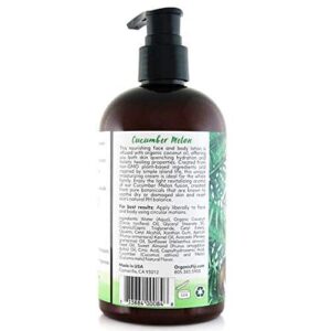 Coco Fiji Face & Body Lotion Infused With Coconut Oil | Lotion for Dry Skin | Moisturizer Face Cream & Massage Lotion for Women & Men | Cucumber Melon - Image 2