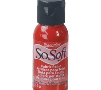 DecoArt Fabric Paint, One Size, Christmas Red