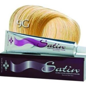 Satin Ultra Vivid Fashion Colors, 9G Very Light Golden Blonde Hair Dye, 3 oz., Gold Series Permanent Hair Dye, Made with Soy Protein and Aloe Vera, Ve - Image 1