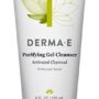 Derma E Purifying Gel Cleanser with Activated Charcoal, Marine Algae & Hyaluronic Acid ? Face Wash Cleanses, Hydrates and Nourishes, 6 oz
